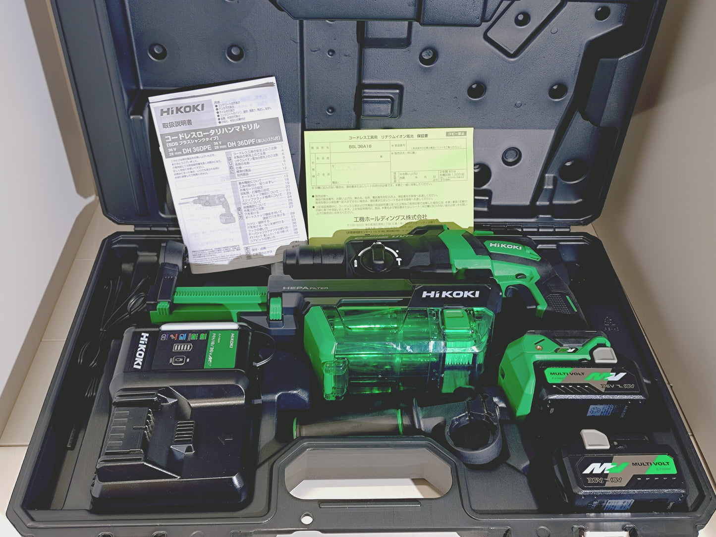 【新品】 HiKOKI 36Vロータリハンマドリル DH36DPF(2XP)