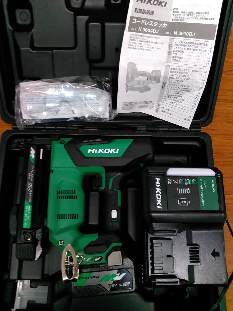【新品】HiKOKI コードレスタッカ N3610DJ (XP)