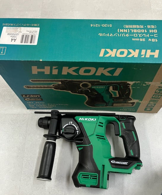 【展示品】HiKOKI コードレスロータリハンマドリル DH18DBL(NN) 本体のみ