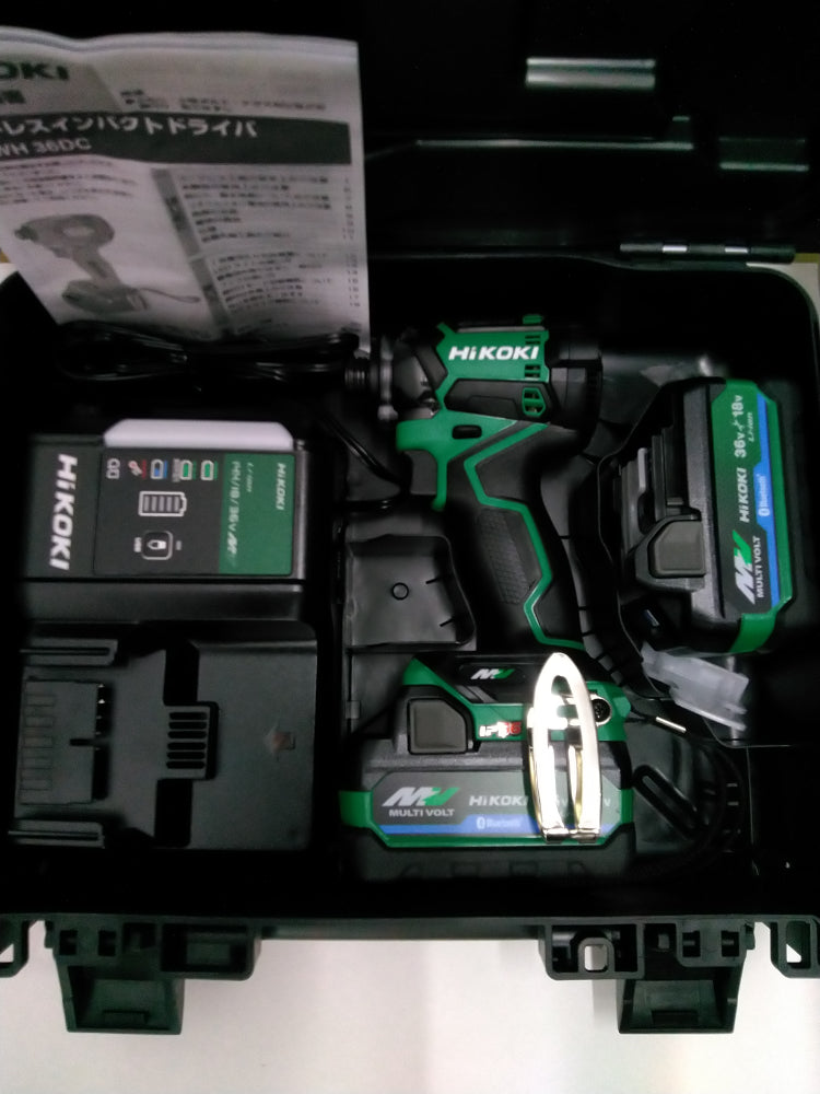 【新品】HiKOKI マルチボルト(36 V)コードレスインパクトドライバ WH36DC (2XPSZ)