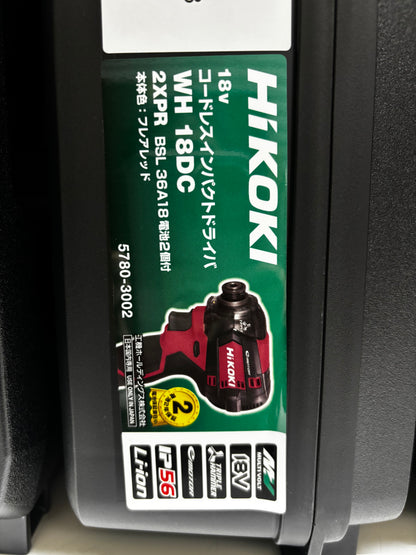 ［旧バッテリ仕様］コードレスインパクトドライバWH18DC （2XPR）