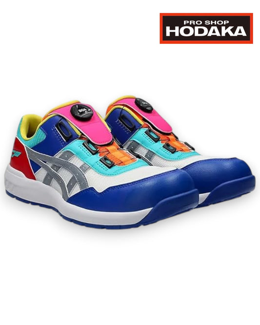 【展示品】アシックス　安全靴　 CP209 BOA  3E相当（ローカット）ホワイト＆グラベル