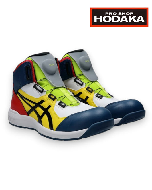 【展示品】アシックス 安全靴　 CP304 BOA® 3E相当（ハイカット）ホワイト＆ブラック