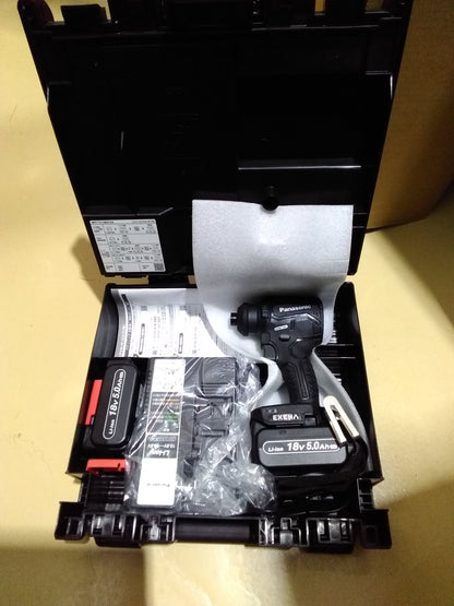 【新品】Panasonic 充電ドリル18V5Aセット黒 EZ1DD2J18D-B