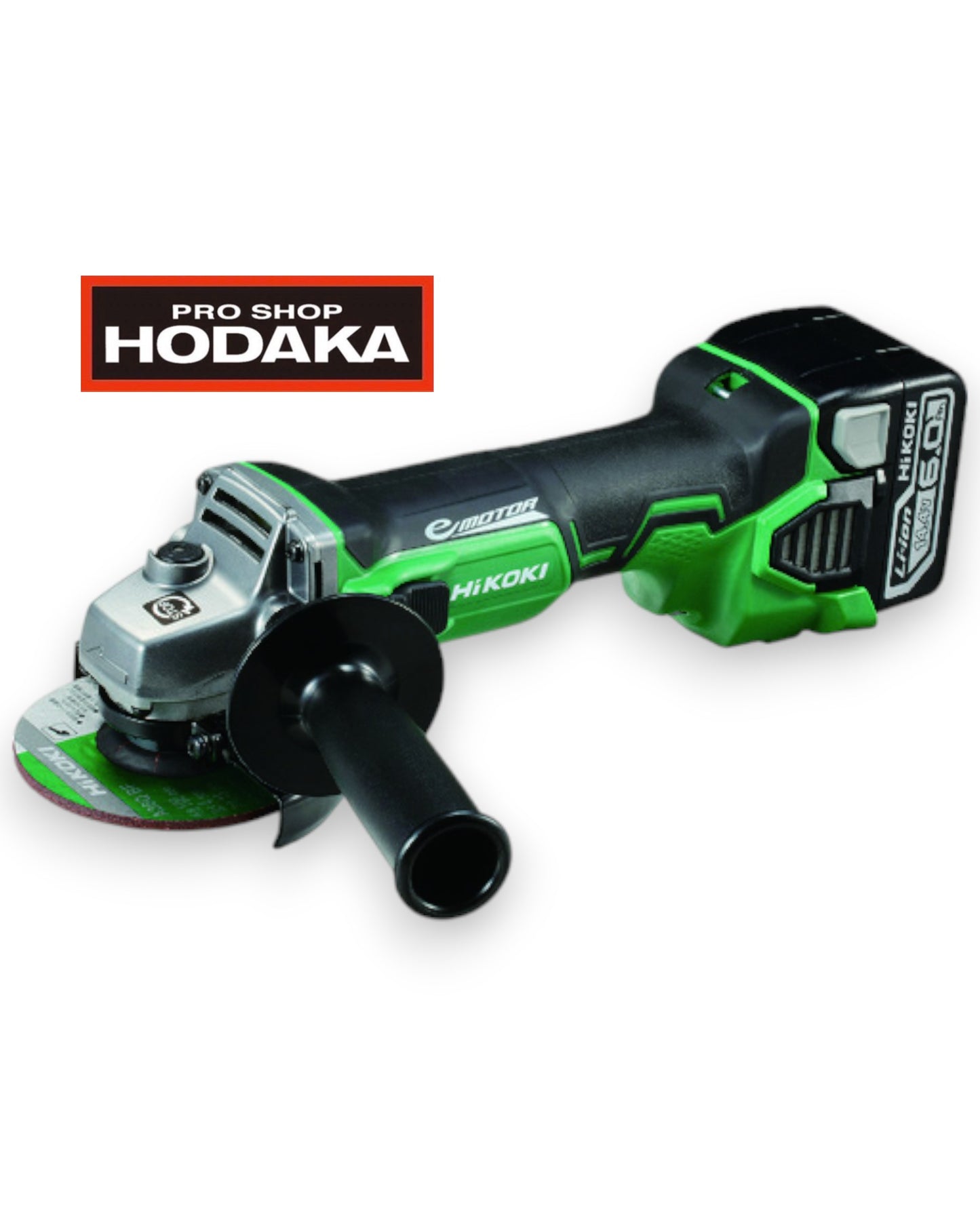 【展示品】HiKOKI 14.4V コードレスディスクグラインダ  G14DBBVL(LYPK)（ブレーキ付／6.0Ah電池・充電器・ケース付フルセット）