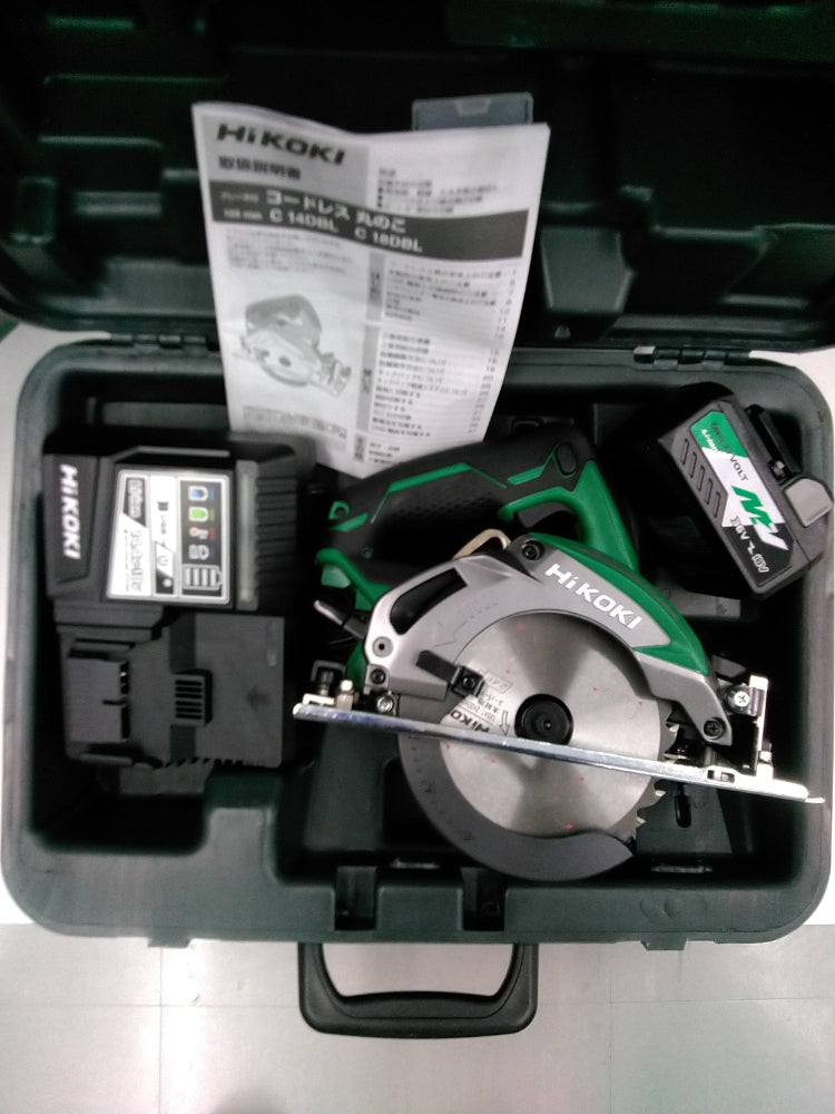 【新品】HiKOKI 18V コードレス丸のこ  C18DBL(LXPK)（125mm・マルチボルト5.0Ah電池1個セット）