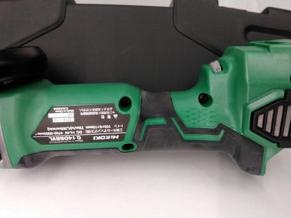 【展示品】HiKOKI 14.4V コードレスディスクグラインダ  G14DBBVL(LYPK)（ブレーキ付／6.0Ah電池・充電器・ケース付フルセット）