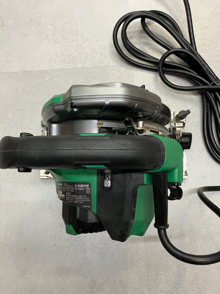 【定価35％OFF以下・展示品】HiKOKI　165ｍｍ深切り電子造作丸のこ　C6UEY(S)