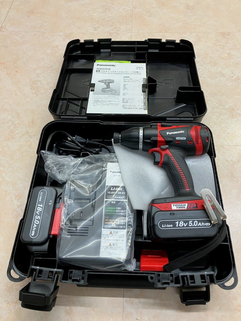 【新品】Panasonic 充電マルチインパクトドライバー EZ75A9LJ2G-R